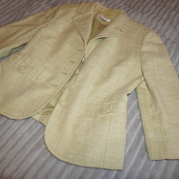 LOFT Jackets & Blazers - Short tweed jacket, spring color, light green by Loft
